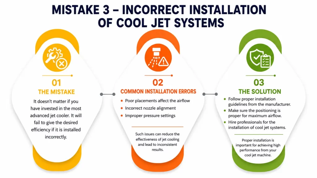 Mistake 3 – Incorrect Installation of Cool Jet Systems