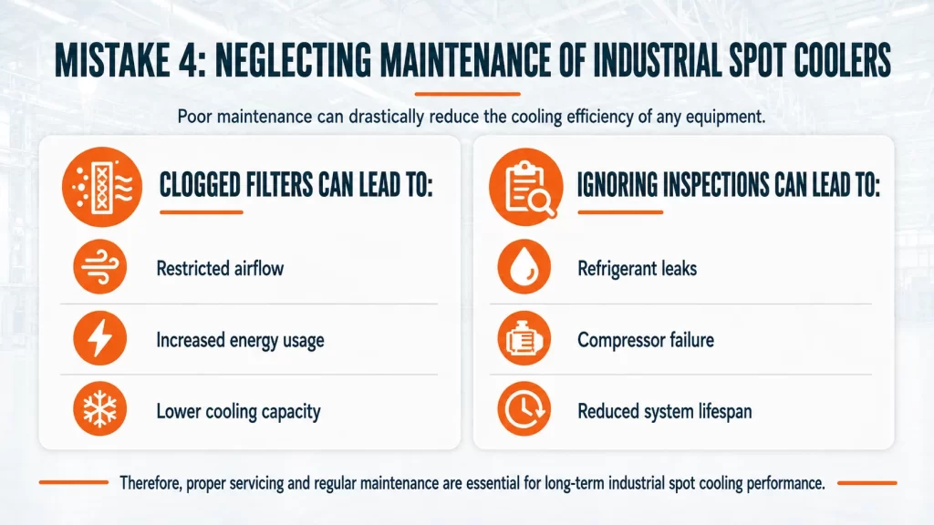 Mistake 4 Neglecting Maintenance of Industrial Spot Coolers