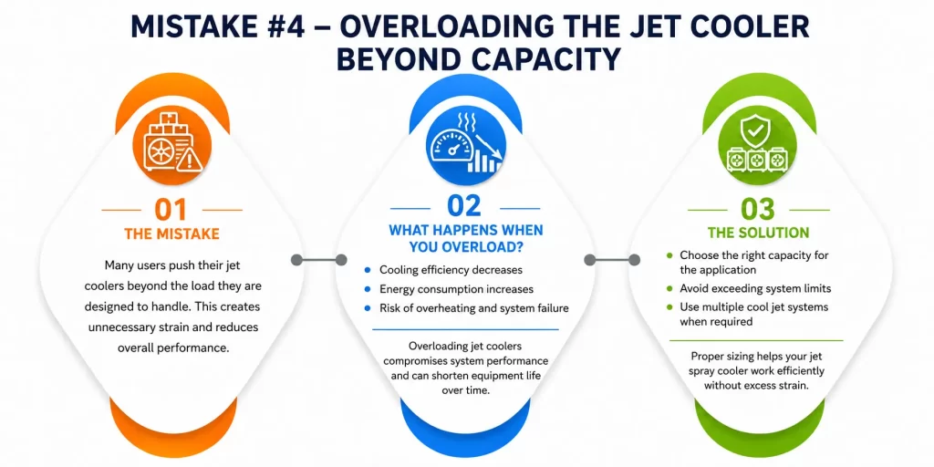 Mistake 4 – Overloading the Jet Cooler Beyond Capacity