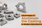 Aluminum die casting components showcasing precision-machined metal parts, highlighting advantages of die casting in modern manufacturing and industrial production.