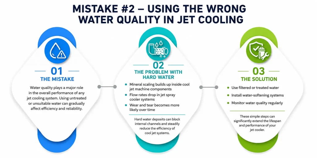 Mistake 2 – Using the Wrong Water Quality in Jet Cooling