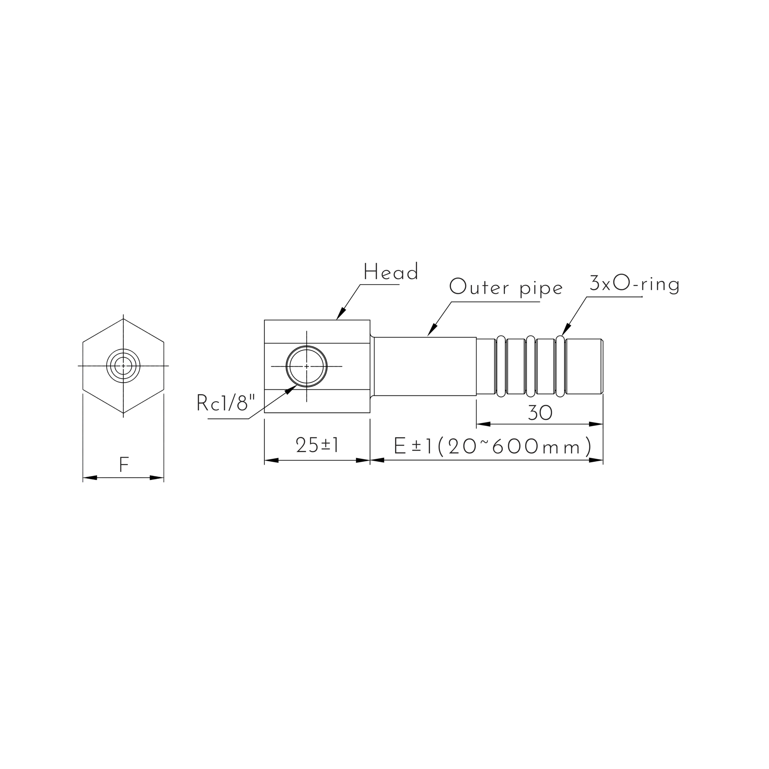 SCO Rc 1/8 W1 dimension drawing
